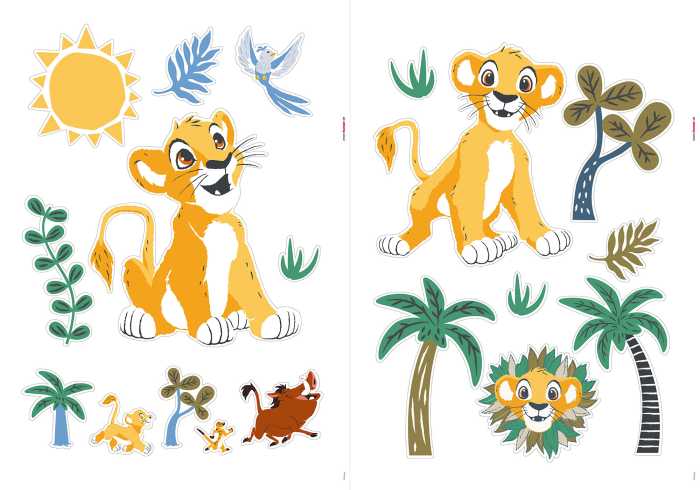 Sticker mural Lion King Faraway Oasis