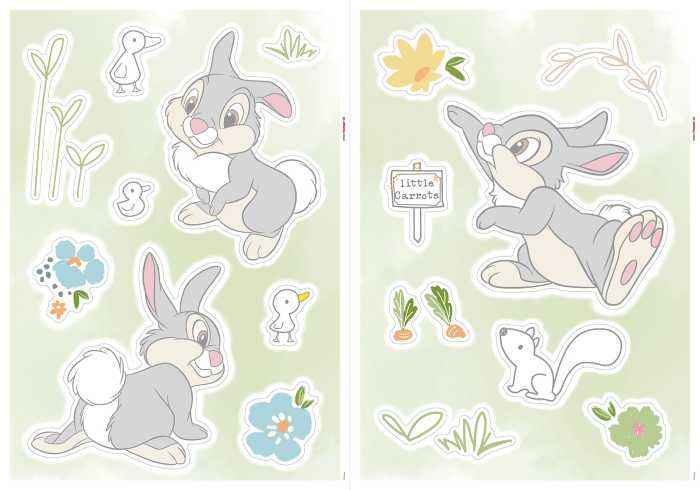 Sticker mural Thumper Growing Carrots