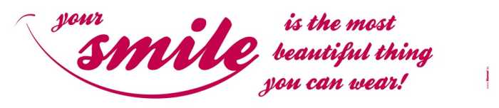 Sticker mural Your smile
