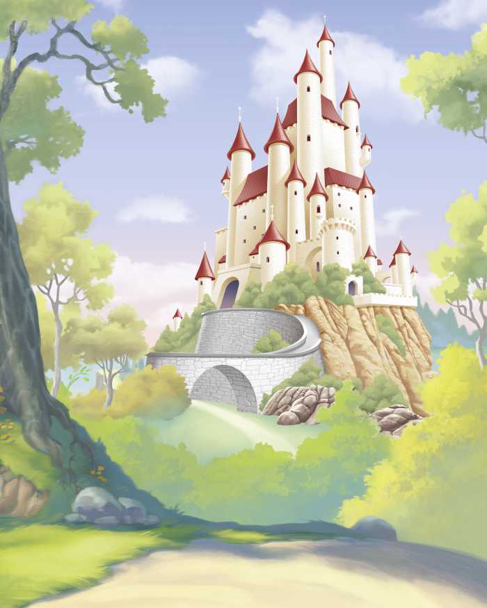 Photo murale intissé impression numérique Disney Princess Snow White Castle