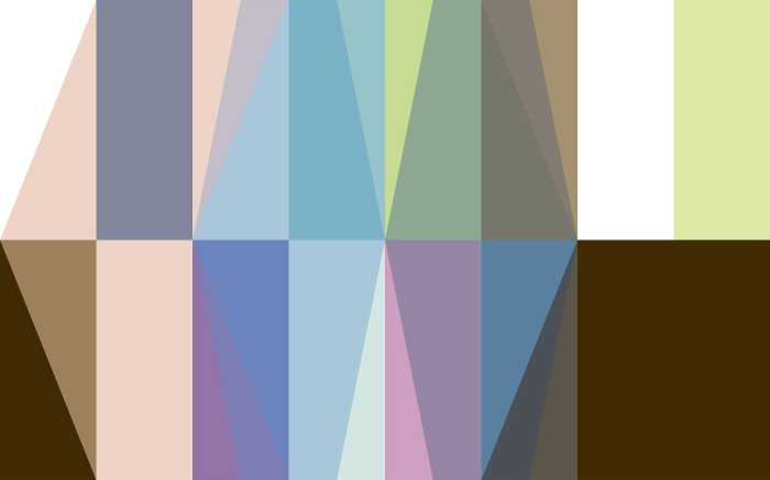 Photo murale intissé impression numérique Gem Stone Rhombus apricot-blue-mocca