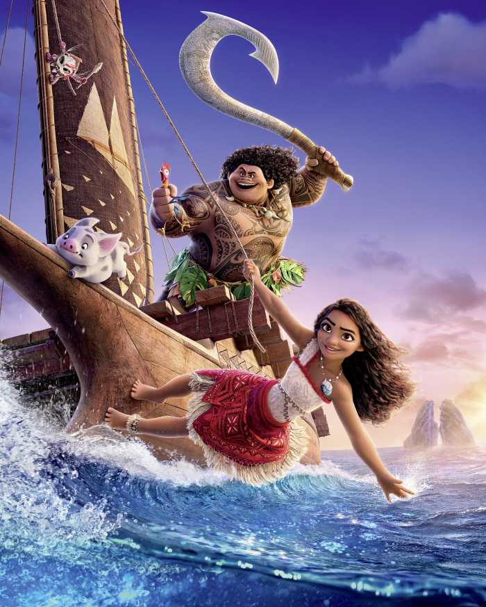Photo murale intissé impression numérique Disney Moana 2 Feel The Ocean