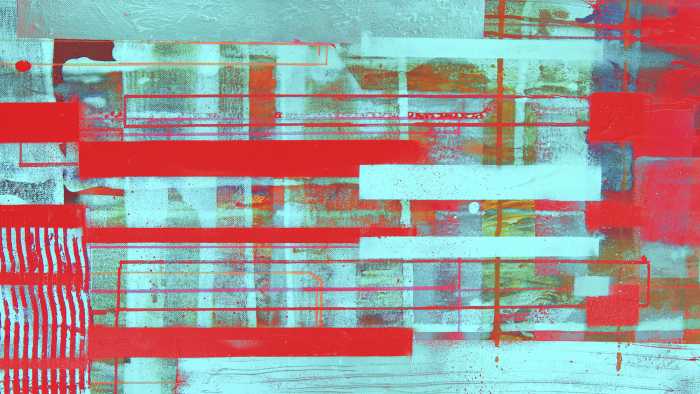 Photo murale intissé impression numérique Layers Swimming red-ice