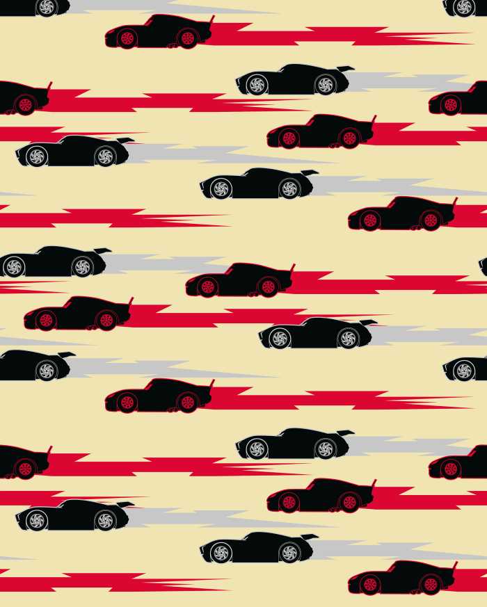 Photo murale intissé impression numérique Disney and Pixar Cars Pattern