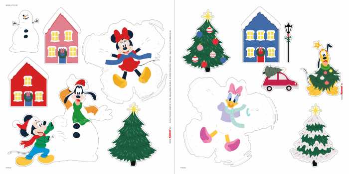 Stickers fenêtre feuille auto-adhésive Disney Mickey Mouse Joyful