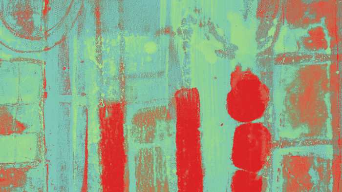 Photo murale intissé impression numérique Stems Blooming lightpetrol-red