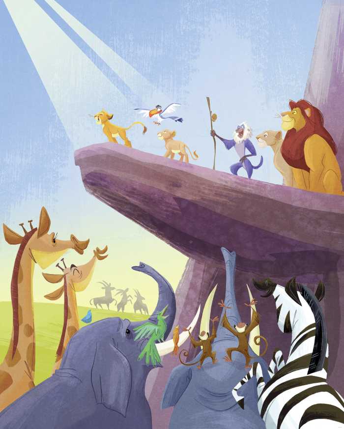 Photo murale intissé impression numérique Disney The Lion King Classic Long Live the King