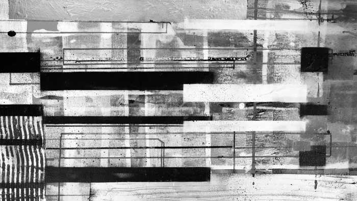 Photo murale intissé impression numérique Layers Swimming black