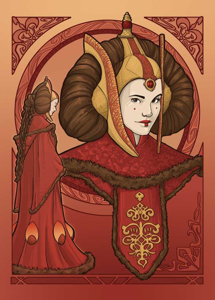 Poster d'art Star Wars - Queen Padmé Amidala