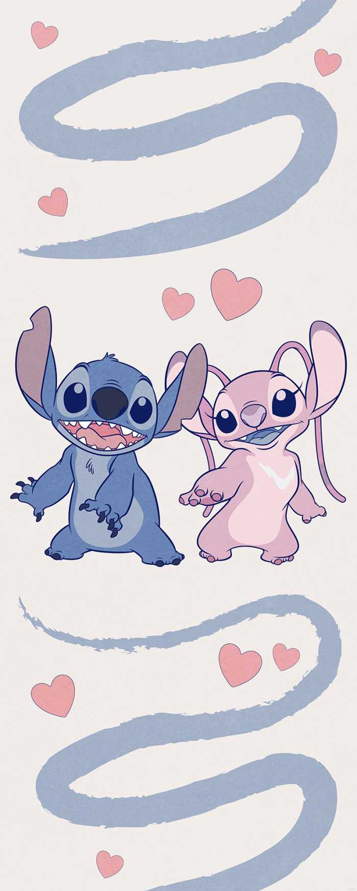 Photo murale intissé impression numérique Disney Stitch Together Forever
