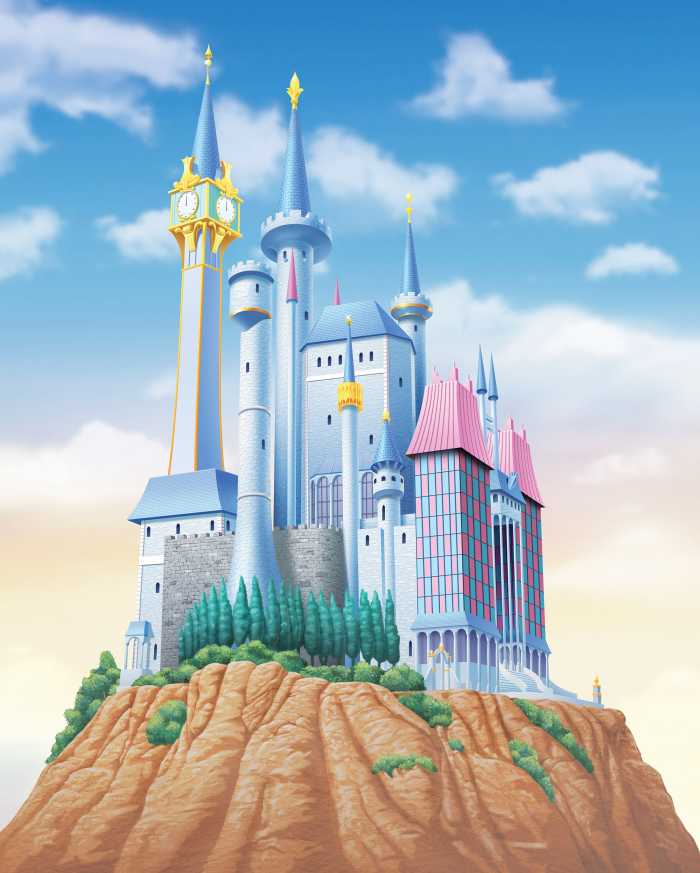Photo murale intissé impression numérique Disney Princess Cinderella Castle