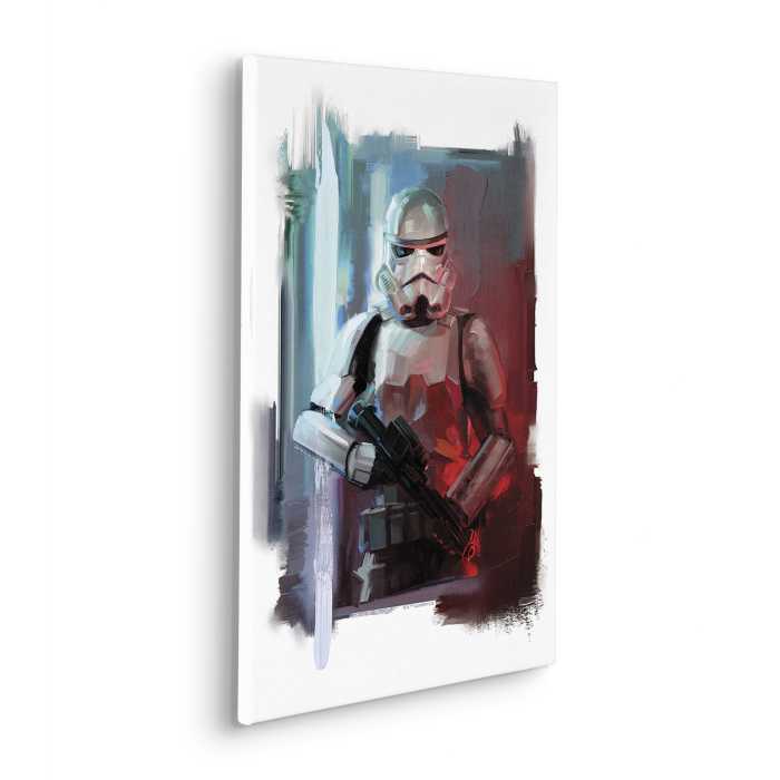 Vlies Bild auf Keilrahmen/ Echtholzrahmen Star Wars Stormtrooper Painting