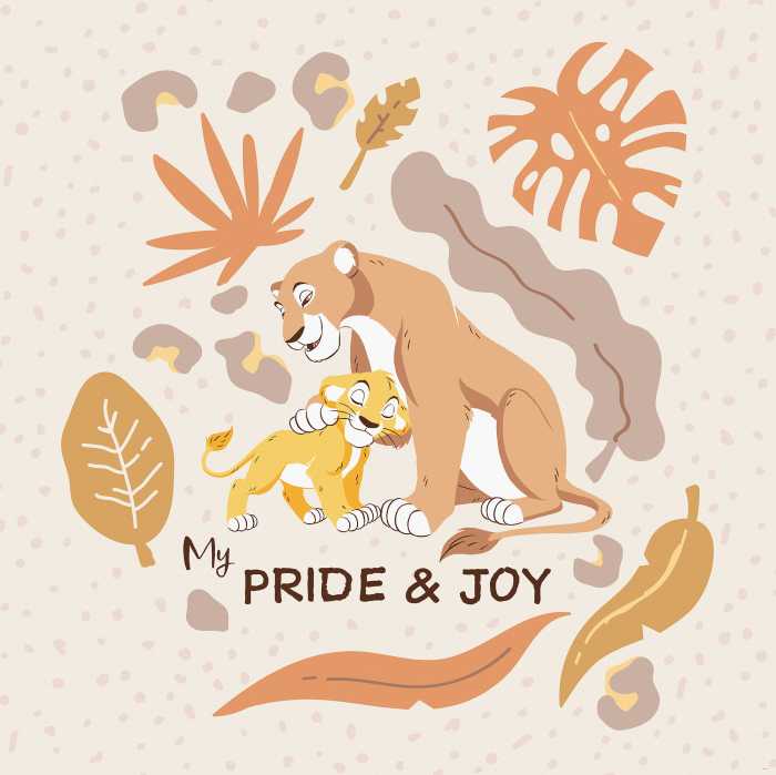 Photo murale intissé impression numérique Disney The Lion King My Pride and Joy