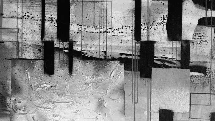 Photo murale intissé impression numérique Squares Dropping grey