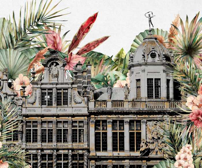 Photo murale intissé impression numérique Tropical Palace