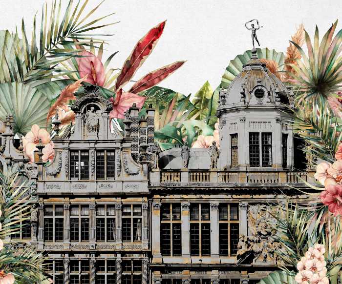 Photo murale intissé impression numérique Tropical Palace