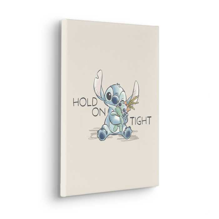 Toile Imprimé Disney Lilo and Stitch Hold On Tight