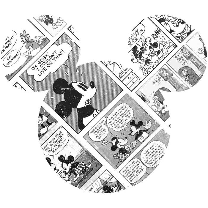 Sticker mural Mickey Head Comic Cartoon