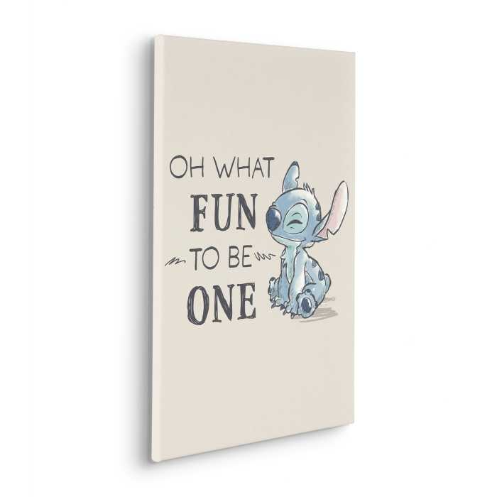 Toile Imprimé Disney Lilo and Stitch Oh What Fun