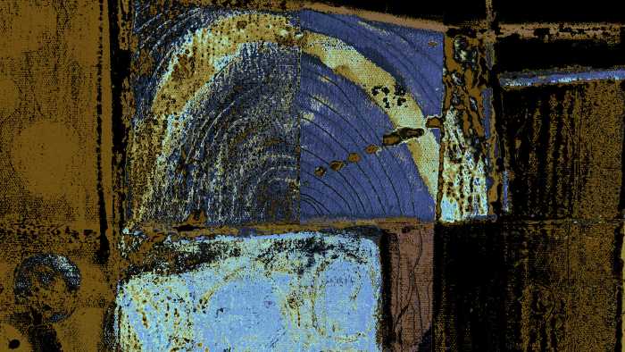 Photo murale intissé impression numérique Gates Opening brown-blue