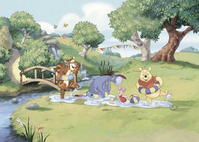 Photo murale intissé impression numérique Disney Winnie the Pooh Friendship and Fun
