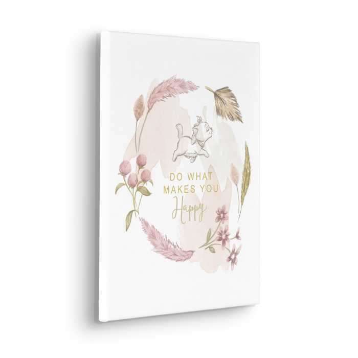 Toile Imprimé Disney Aristocats Do What Makes You Happy