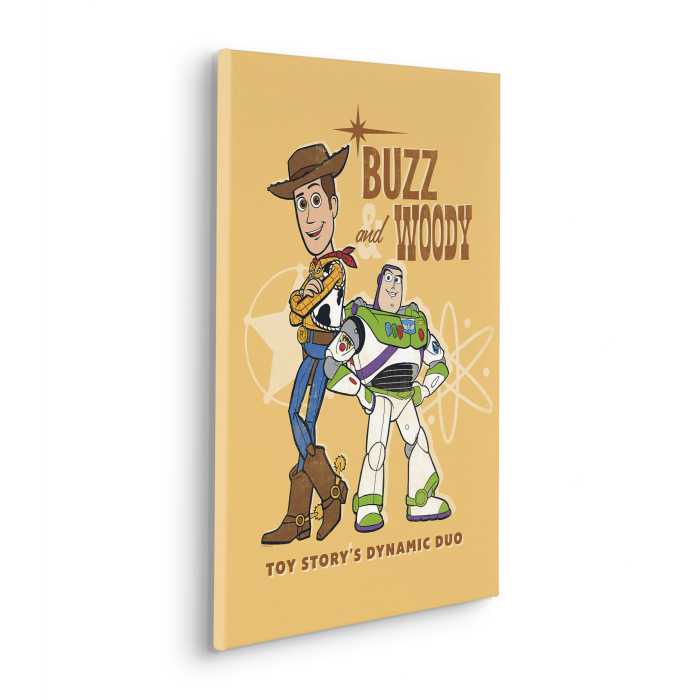 Toile Imprimé Disney and Pixar Toy Story Buzz and Woody