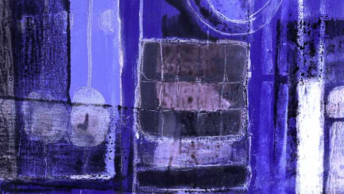 Photo murale intissé impression numérique Glasses Gleaming blue