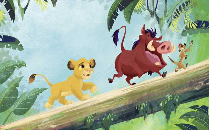 Photo murale intissé impression numérique Disney The Lion King Classic Jungle Team