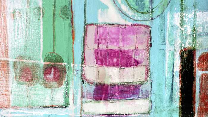 Photo murale intissé impression numérique Glasses Gleaming mint-pink