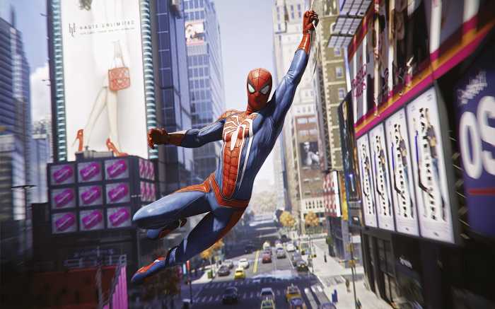 Photo murale intissé impression numérique Marvel Spider-Man City Swing