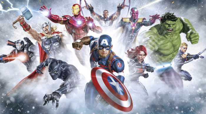 Photo murale intissé impression numérique Marvel Avengers Strike