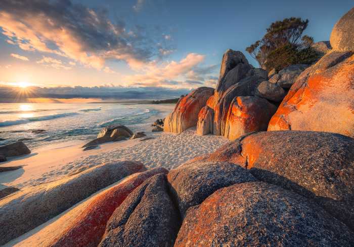 Photo murale intissé impression numérique Bay of Fires
