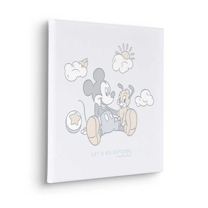 Toile Imprimé Disney Mickey Mouse Let's Go Outside