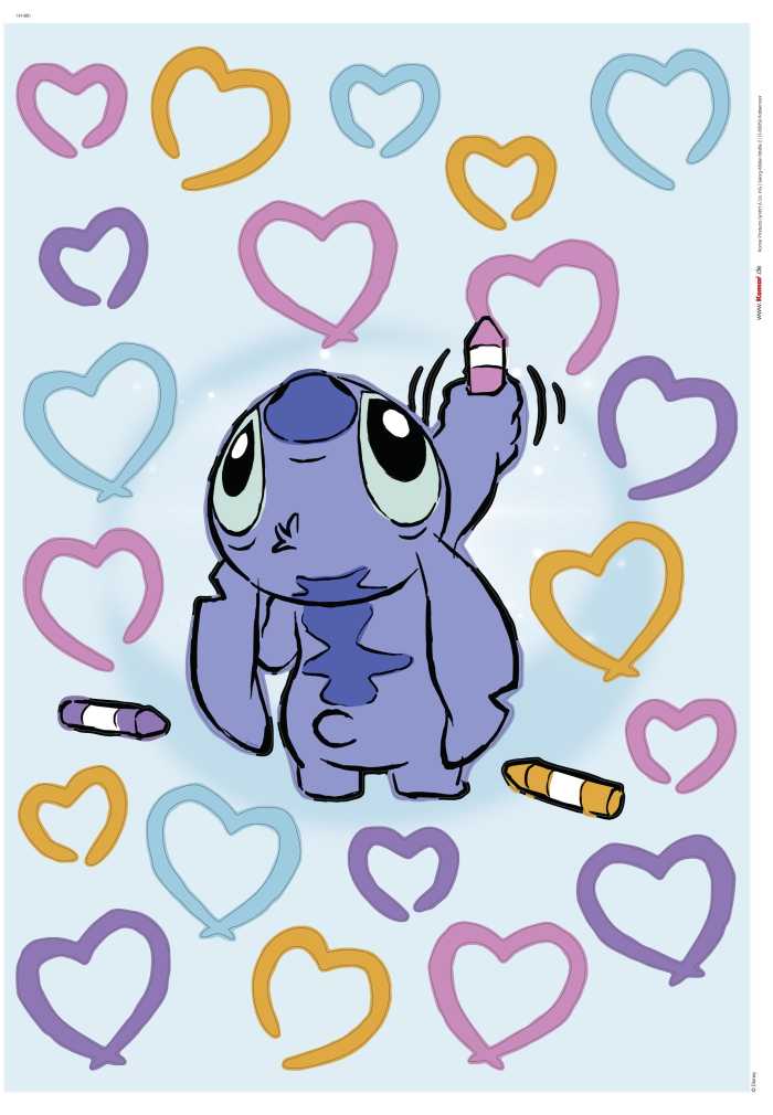 Sticker mural Disney Stitch Artist
