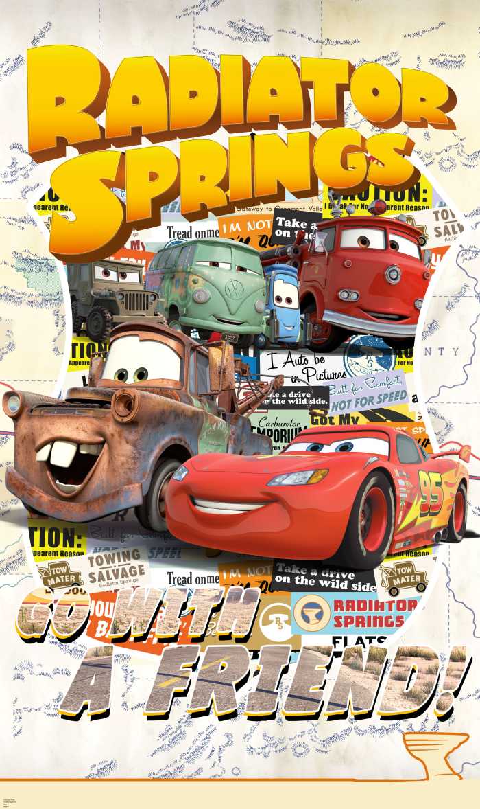 Panneau sur intissé  Cars Take The Open Road
