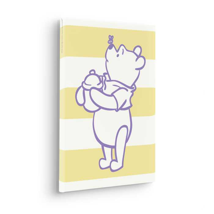 Vlies Bild auf Keilrahmen/ Echtholzrahmen Winnie the Pooh Sweet Tooth