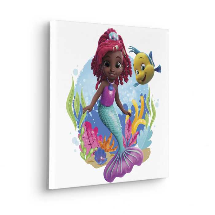 Toile Imprimé Disney Ariel Baby Mermaid