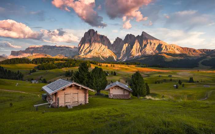 Photo murale intissé impression numérique Dolomitentraum