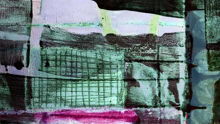 Photo murale intissé impression numérique Grid Falling mint