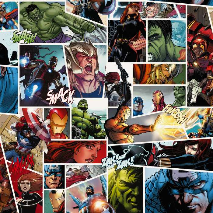 Papier peint Marvel Comic Panel