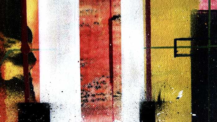 Photo murale intissé impression numérique Traces Drizzling