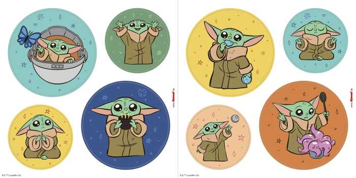 Sticker fenêtre Grogu - Padawan Bubbles