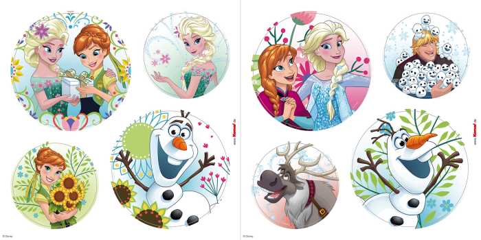 Sticker fenêtre Frozen Springday Bubbles