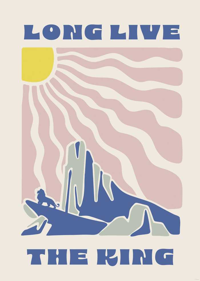 Affiche d'art Disney The Lion King Pride Rock
