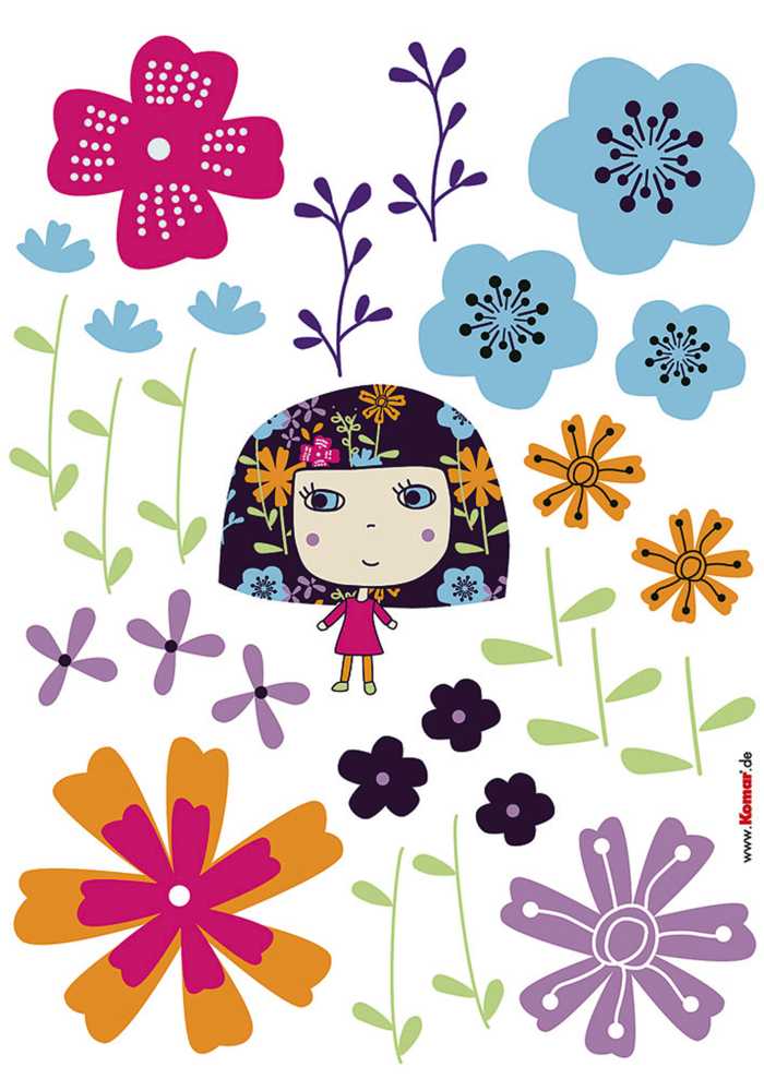 Sticker mural Flowerine