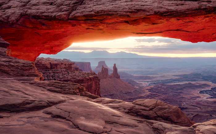 Photo murale intissé impression numérique Mesa Arch