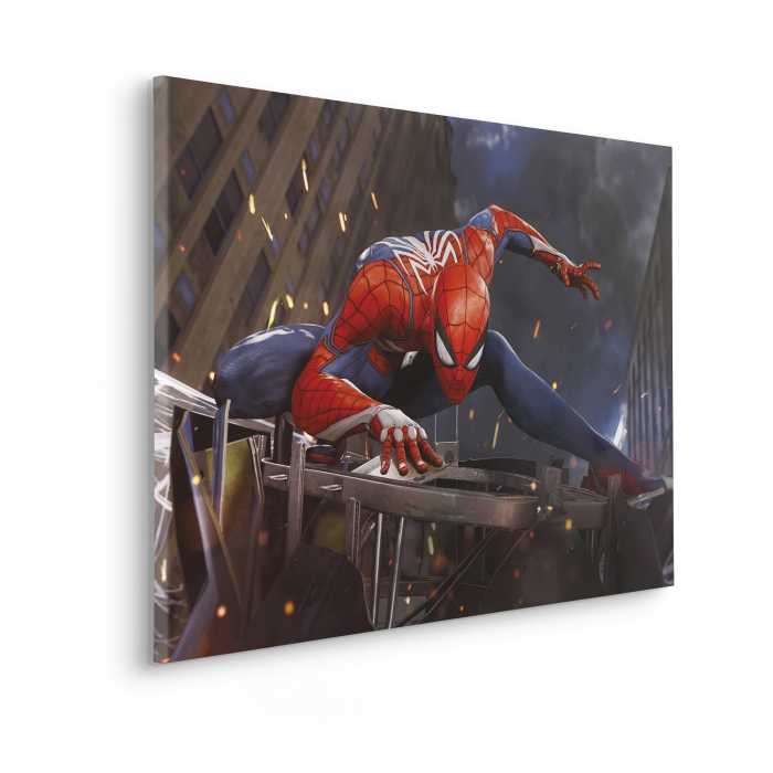Toile Imprimé Marvel Spider-Man Landing
