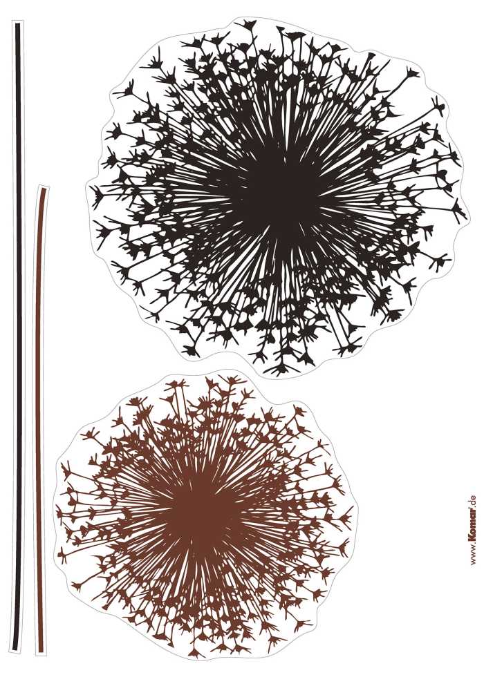 Sticker mural Pusteblume