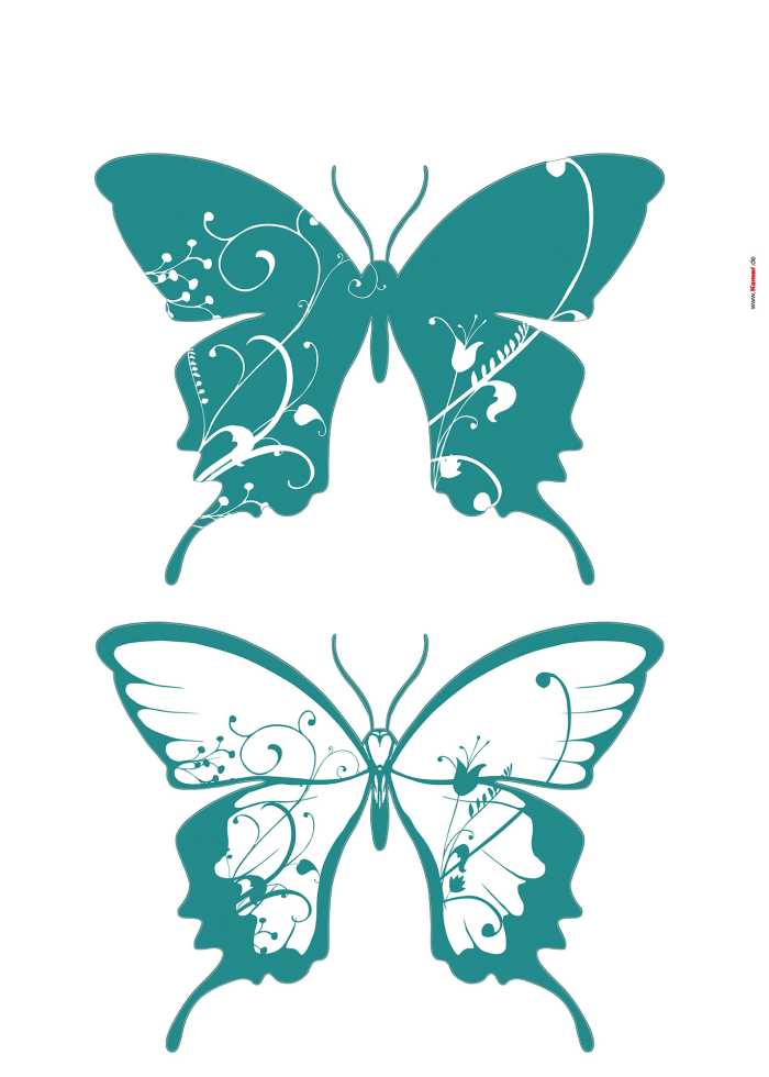 Sticker mural Farfalle